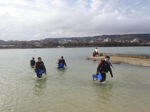 エキジット海から上がります