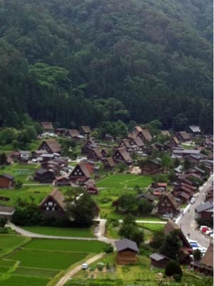 今日の白川郷合掌集落