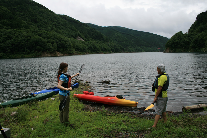 奥木曽湖でカヌーチャレンジ！006