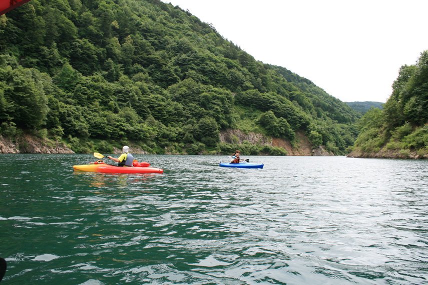 奥木曽湖でカヌーチャレンジ！009