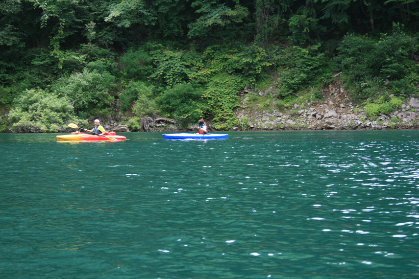 奥木曽湖でカヌーチャレンジ！011