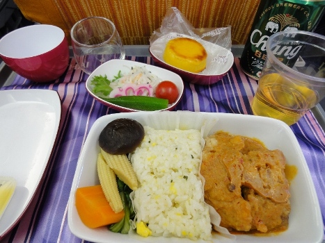 バンコク タイ航空機内食