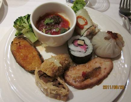 上海最古の寺院近辺で精進料理5