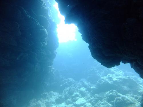海の中からの太陽の見え方