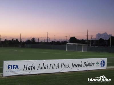 FIFA会長来グ!サッカーグランド完成!