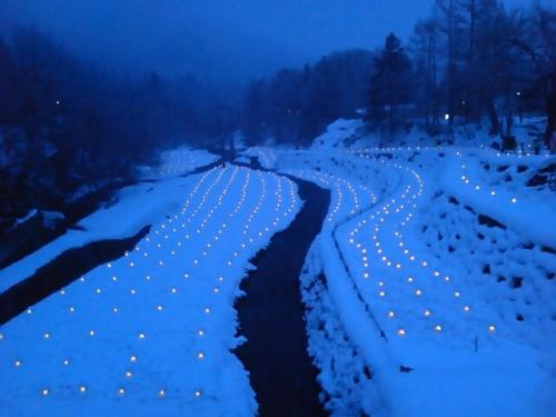 ミニかまくらライトアップ全景