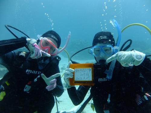 人生初のダイビング