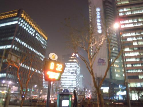 清渓川を散歩する。