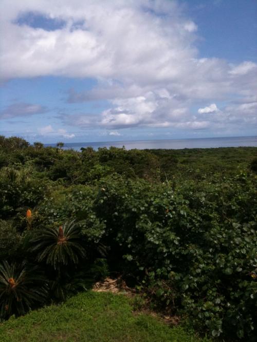晴れた日に上った灯台横の物見台から