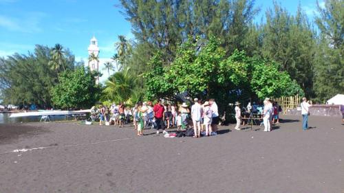 タヒチ島ビーナス岬に集う愛好家