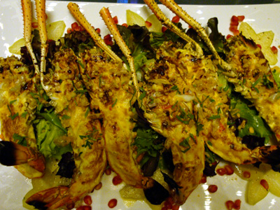 手長エビのクリームソース