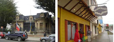 博物(左)とレストラン(右)