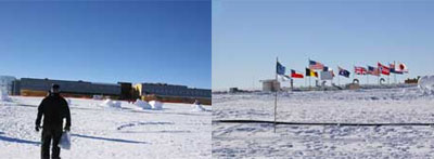 アムンゼン・スコット基地/12カ国の国旗