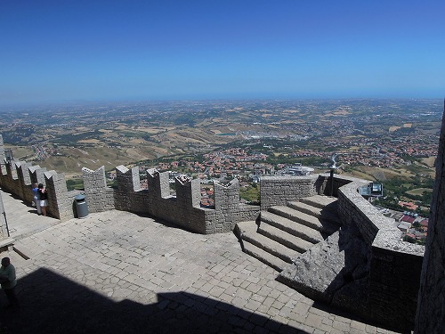 アドリア海側を見下ろす