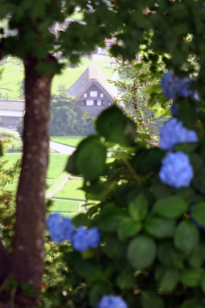 奥には和田家合掌造り