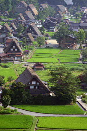真夏の白川郷