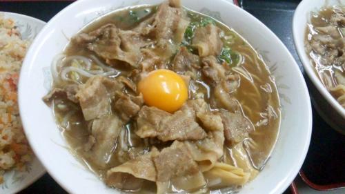 月見そば（肉入り）