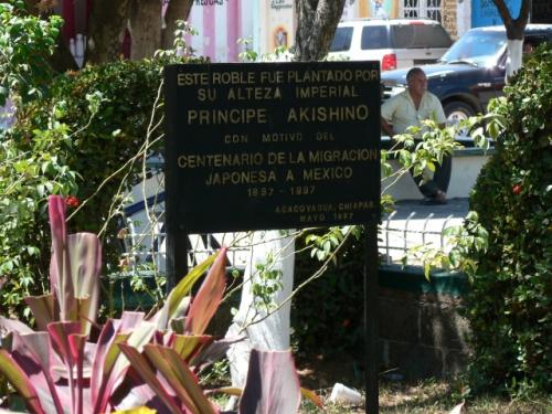 秋篠宮殿下 榎本殖民年記念植樹の碑