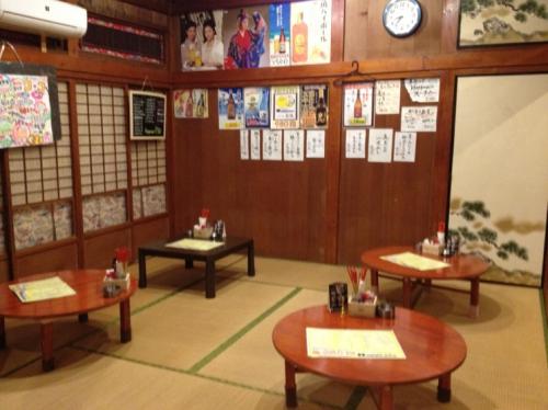 早く行きすげてお客がまだいまかった=1