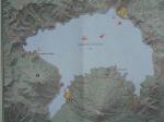 アティトゥラン湖の地図　