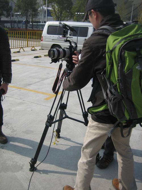 中華芸術宮でドキュメンタリー撮影３