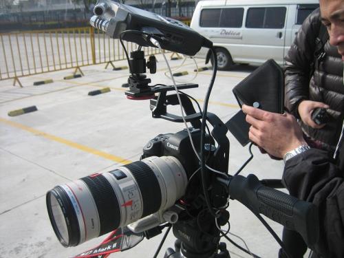 中華芸術宮でドキュメンタリー撮影４