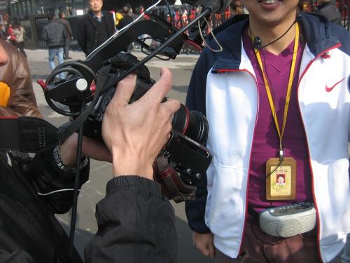 中華芸術宮でドキュメンタリー撮影９