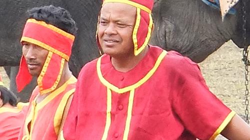 象使いの凛々しい顔つき