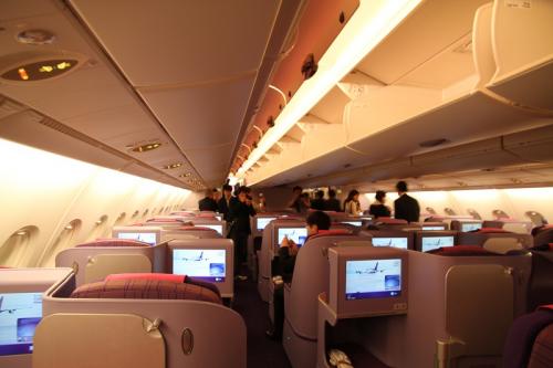 ビジネスクラス後ろ