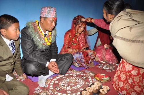 ネワール族の結婚式10