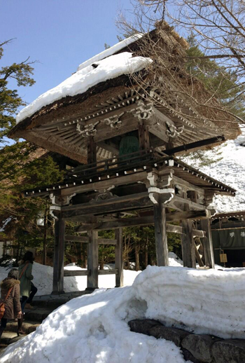白川郷 明善寺 鐘楼門
