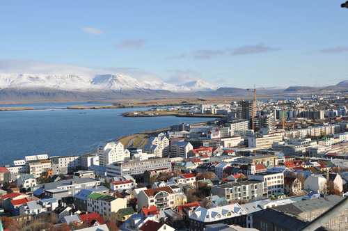 レイキャヴィークの町並み