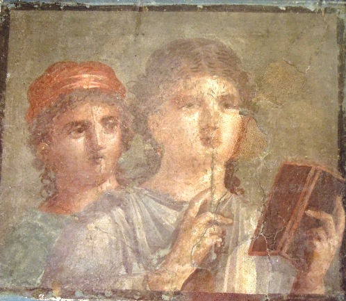 ポンペイ出土の婦人像