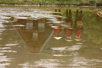 白川郷 田植え祭り 逆さ合掌&早乙女?