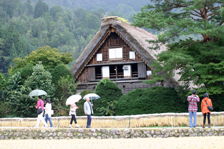 ☆秋の陽を浴びた稲架〜4