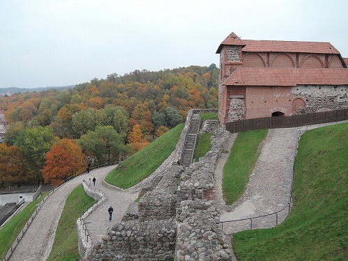 ゲディミナス城へ登ったところから