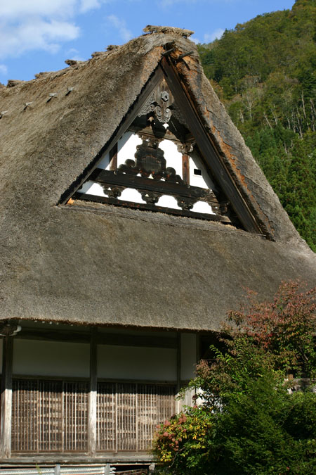 彩り鮮やか白川郷合掌造りの秋を満喫１