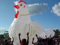 気球祭り-ニワトリ