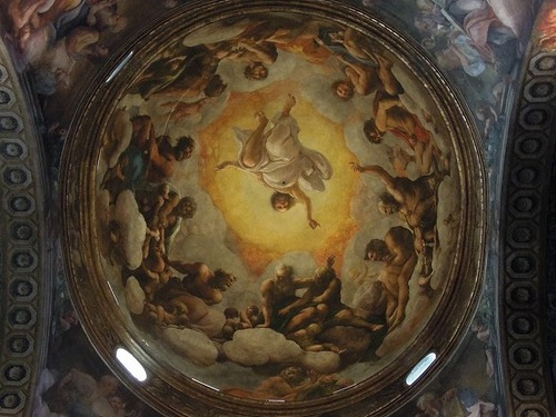 福音者ヨハネ教会の天上、コレッジョの絵拡