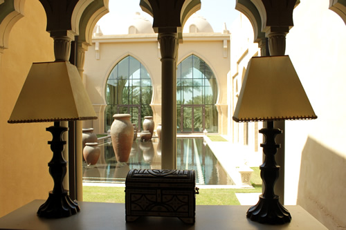 中庭もアラブ感たっぷり