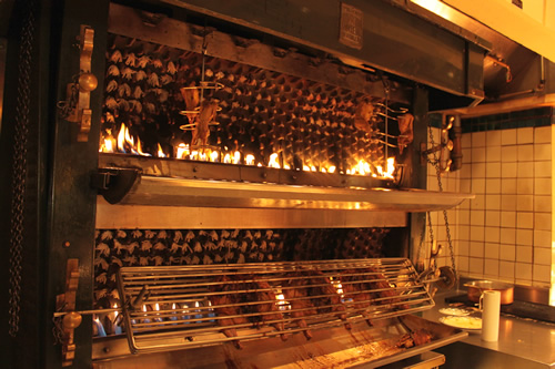 大きなロースターにはチキン