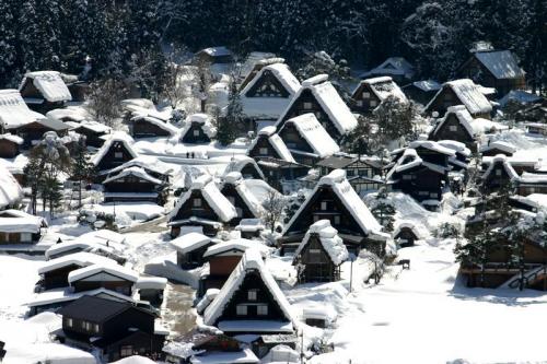 ここは雪が無いと絵にならない白川郷 6