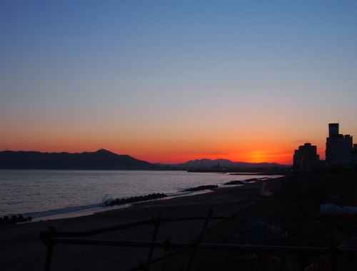 津軽海峡夕景