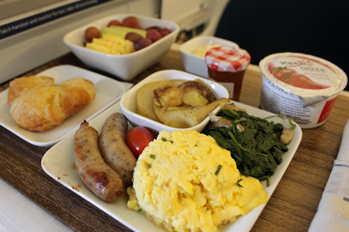 ソーセージがおいしかった朝食