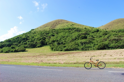 自転車 山バック
