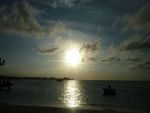カリブ海の夕陽