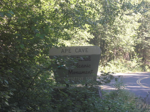 ape cave sign