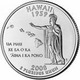 ハワイ州をデザインした「25セント記念硬
