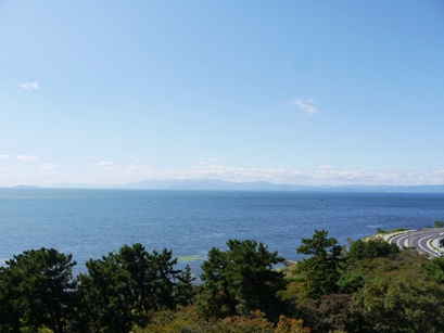 天主閣からの琵琶湖