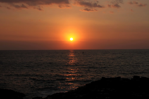 サンセットの光景を満喫しました